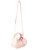 Borsa Ganni Hobo Mini in pelle rosa gesso 
