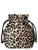 Sac Ganni Bucket Pouch en tissu léopard