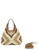 Borsa Gianni Chiarini Dua in paglia intrecciata color cuoio 