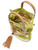 Borsa Lancel Summer Mania S in cotone verde