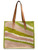 Borsa Lancel Tote L Summer Mania in cotone verde