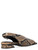 Sandale Poeve aus braunem Leder mit Python-Print