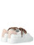 Baskets D.A.T.E. en cuir blanc et rose