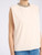 Top Elisabetta Franchi in jersey crêpe color burro 