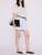 T-Shirt Anine Bing Cade in cotone beige a righe