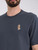 T-Shirt Maison Kitsuné in jersey di cotone blu