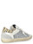 Sneaker 4B12 Suprime in pelle bianca con glitter argento