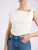 Top Pinko Marlena in cotone bianca