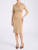 Abito Pinko Allyson in lino beige