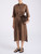 Abito Max Mara MM Mmltabella in lino marrone