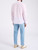 Camicia Alessandro Gherardi in cotone a righe bianca e rosa