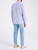 Camicia Alessandro Gherardi in cotone a righe bianca e blu