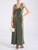 Dress By Malene Birger in green satin
