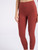 Leggings 7/8 Adidas by Stella McCartney in tessuto tecnico rosso