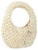 Borsa Staud Reef in crochet color crema