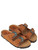 Sandalo Taji Buckle Beat in suede marrone