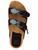 Sandalo Taji Buckle Stone in suede marrone