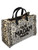 Borsa Rue Madame Casablanca Tote in cotone leopardato
