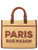 Borsa Rue Madame Iconique Mini Tote Straw in paglia color naturale e marrone