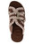 Sandalo Mou Jute in camoscio color marrone 