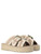 Sandalo Mou Jute in camoscio color beige