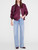 Bomber Anine Bing Leon in tessuto semilucido burgundy