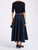 Gonna 'S Max Mara Smmromina in taffetà blu 