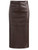 Gonna 'S Max Mara Smmcrisma in jersey spalmato marrone