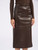 Gonna 'S Max Mara Smmcrisma in jersey spalmato marrone