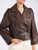 Caban Weekend Max Mara Wkdfelino in nappa cioccolato