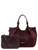 Borsa Gianni Chiarini Dua Media in camoscio bordeaux