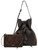 Borsa Gianni Chiarini Sienna Grande in pelle stampata color espresso