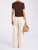 T-Shirt Ganni in cotone marrone con stampa Argyle