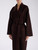Cappotto Elisabetta Franchi in lana color cioccolato