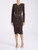Gonna Elisabetta Franchi in maglia color cioccolato