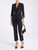 Pantalone trumpet Elisabetta Franchi in crêpe nero