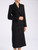 Cappotto Elisabetta Franchi in crêpe nero