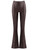 Pantaloni Elisabetta Franchi effetto pelle marrone scuro