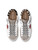 Sneaker Philippe Model Prsx in pelle bianca, rossa e argento