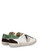 Sneaker Philippe Model Prsx in pelle bianca, verde e beige