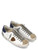 Sneaker Philippe Model Prsx in pelle bianca, blu e grigia