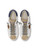 Sneaker Philippe Model Prsx in pelle bianca, blu e grigia