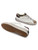 Sneaker Crime London Distressed 2.0 in pelle bianca e bordeaux