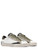 Sneaker Crime London Distressed 2.0 in pelle bianca e verde oliva