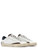 Sneaker Crime London Distressed 2.0 in pelle bianca, blu e marrone