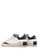Sneaker Crime London Distressed 2.0 in pelle bianca, blu e marrone