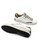 Sneaker Crime London Deconstructed in pelle bianca e beige 