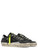 Sneaker Crime London Sk8 Deluxe in pelle nera e verde