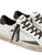 Sneaker Crime London Sk8 Deluxe in pelle bianca, marrone e antracite