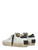 Sneaker Crime London Sk8 in pelle bianca e nera
